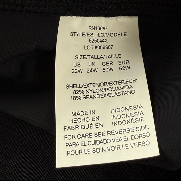 Swim Solutions Boyshorts Womens 22W Black Thigh Minimizer Swim Bottom - Picture 5 of 10